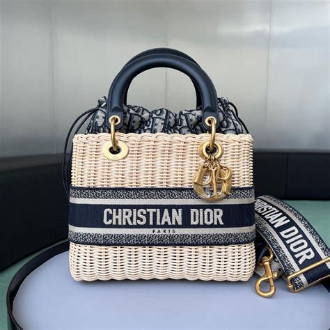 wicker Dior handbags